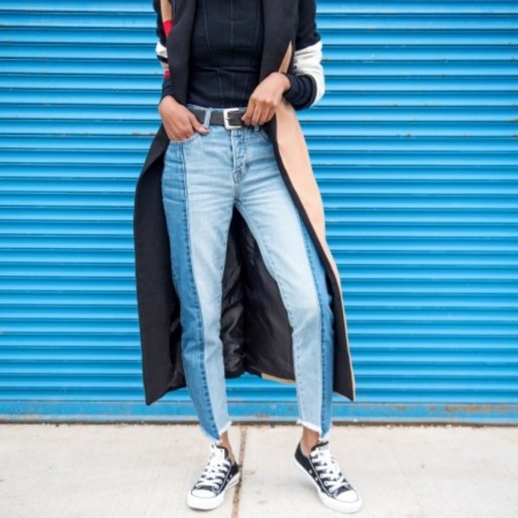 American Eagle Outfitters Denim - American eagle vintage high rise panel frayed jean